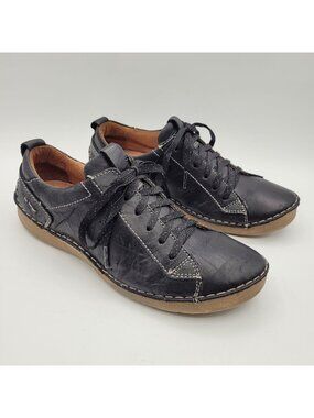 Josef Seibel FERGEY 56 Women's Sz 6 to 6.5 EU 37 Lace Up Leather Shoes Sneakers